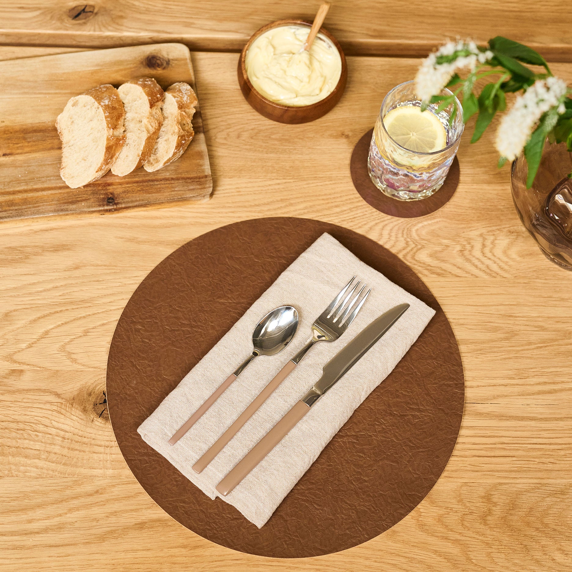 Glasgow Vendbar dækkeserviet Ø30 cm